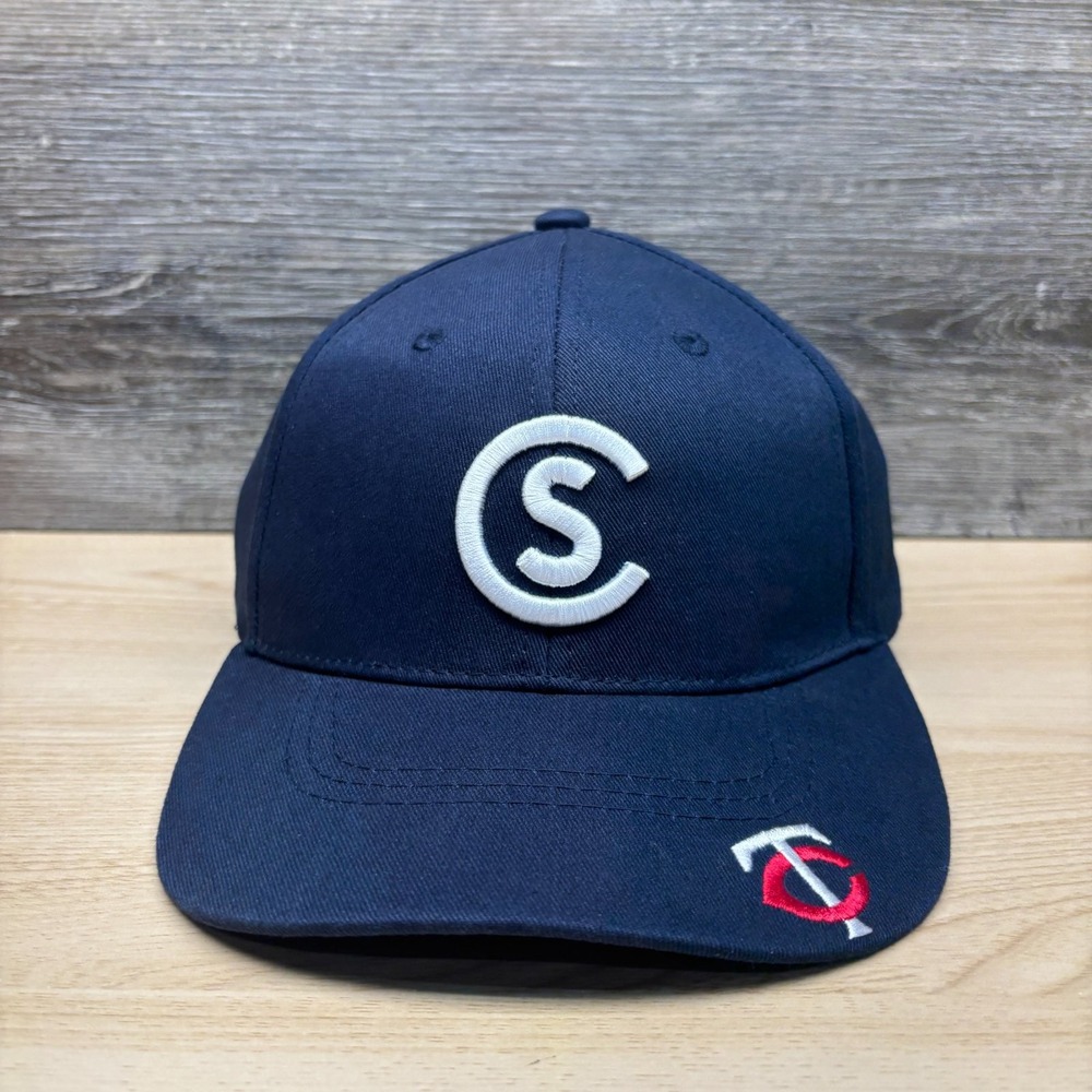 Minnesota Twins Hat Snap Back Blue TC Logo Augusta 2022 Golf Performance Melin